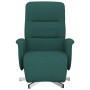 Sillón reclinable con reposapiés tela verde oscuro en Sillones | Comprar online en Foru.es