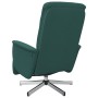 Sillón reclinable con reposapiés tela verde oscuro en Sillones | Comprar online en Foru.es