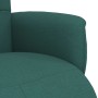 Sillón reclinable con reposapiés tela verde oscuro en Sillones | Comprar online en Foru.es