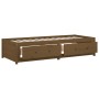 Sofá cama madera maciza de pino marrón miel 90x200 cm de vidaXL, Camas y somieres - Ref: Foro24-821592, Precio: 183,11 €, Des...