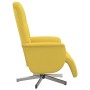 Sillón reclinable con reposapiés tela amarillo claro en Sillones | Comprar online en Foru.es
