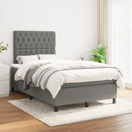 Boxspringbett mit dunkelgrauer Stoffmatratze 120x200 cm von vidaXL, Betten und Lattenroste - Ref: Foro24-3142002, Preis: 404,...