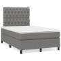 Cama box spring con colchón tela gris oscuro 120x200 cm de vidaXL, Camas y somieres - Ref: Foro24-3142002, Precio: 437,75 €, ...