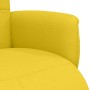 Sillón reclinable con reposapiés tela amarillo claro en Sillones | Comprar online en Foru.es