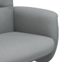 Sillón reclinable con reposapiés tela gris claro en Sillones | Comprar online en Foru.es