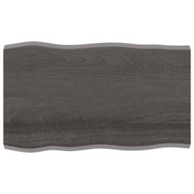 Tablero mesa madera tratada borde vivo marrón 100x60x(2-4) cm de vidaXL, Tableros para mesas - Ref: Foro24-364020, Precio: 60...