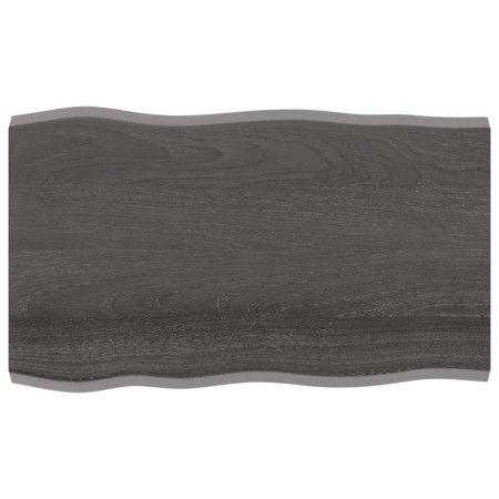Tablero mesa madera tratada borde vivo marrón 100x60x(2-4) cm de vidaXL, Tableros para mesas - Ref: Foro24-364020, Precio: 60...