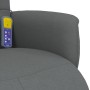 Sillón reclinable de masaje con reposapiés tela gris oscuro en Sillones | Comprar online en Foru.es