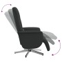 Sillón reclinable de masaje con reposapiés tela negra en Sillones | Comprar online en Foru.es