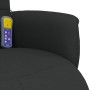 Sillón reclinable de masaje con reposapiés tela negra en Sillones | Comprar online en Foru.es