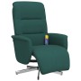 Sillón reclinable de masaje con reposapiés tela verde oscuro en Sillones | Comprar online en Foru.es