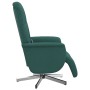 Sillón reclinable de masaje con reposapiés tela verde oscuro en Sillones | Comprar online en Foru.es