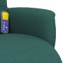 Sillón reclinable de masaje con reposapiés tela verde oscuro en Sillones | Comprar online en Foru.es