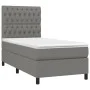Box spring bed with dark gray fabric mattress 90x190 cm by vidaXL, Beds and slatted bases - Ref: Foro24-3141978, Price: 337,3...