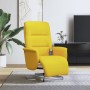 Sillón reclinable de masaje con reposapiés tela amarillo claro en Sillones | Comprar online en Foru.es