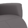 Sillón reclinable con reposapiés cuero sintético gris en Sillones | Comprar online en Foru.es