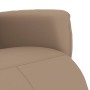 Sillón reclinable con reposapiés cuero sintético capuchino en Sillones | Comprar online en Foru.es