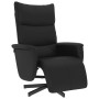 Sillón reclinable con reposapiés cuero sintético negro en Sillones | Comprar online en Foru.es