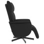 Sillón reclinable con reposapiés cuero sintético negro en Sillones | Comprar online en Foru.es
