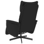 Sillón reclinable con reposapiés cuero sintético negro en Sillones | Comprar online en Foru.es