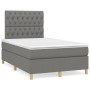 Cama box spring con colchón tela gris oscuro 120x200 cm de vidaXL, Camas y somieres - Ref: Foro24-3142562, Precio: 404,15 €, ...