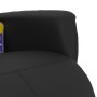 Sillón reclinable masaje con reposapiés cuero sintético negro en Sillones | Comprar online en Foru.es