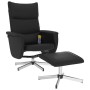 Sillón reclinable masaje con reposapiés cuero sintético negro en Sillones | Comprar online en Foru.es