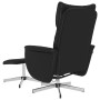 Sillón reclinable masaje con reposapiés cuero sintético negro en Sillones | Comprar online en Foru.es