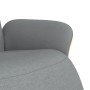 Sillón reclinable con reposapiés tela gris claro en Sillones | Comprar online en Foru.es