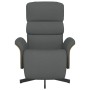 Sillón reclinable con reposapiés tela gris oscuro en Sillones | Comprar online en Foru.es