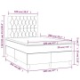 Cama box spring con colchón tela negro 120x200 cm de vidaXL, Camas y somieres - Ref: Foro24-3142563, Precio: 417,57 €, Descue...