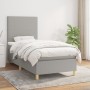 Cama box spring con colchón tela gris claro 80x200 cm de vidaXL, Camas y somieres - Ref: Foro24-3142129, Precio: 307,05 €, De...