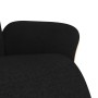 Sillón reclinable con reposapiés tela negra en Sillones | Comprar online en Foru.es