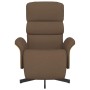 Sillón reclinable con reposapiés tela marrón en Sillones | Comprar online en Foru.es