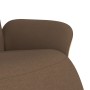 Sillón reclinable con reposapiés tela marrón en Sillones | Comprar online en Foru.es