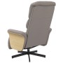 Sillón reclinable con reposapiés tela gris taupe en Sillones | Comprar online en Foru.es
