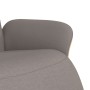 Sillón reclinable con reposapiés tela gris taupe en Sillones | Comprar online en Foru.es