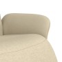 Sillón reclinable con reposapiés tela color crema en Sillones | Comprar online en Foru.es