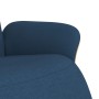 Sillón reclinable con reposapiés tela azul en Sillones | Comprar online en Foru.es