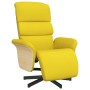 Sillón reclinable con reposapiés tela amarillo claro en Sillones | Comprar online en Foru.es