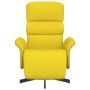 Sillón reclinable con reposapiés tela amarillo claro en Sillones | Comprar online en Foru.es