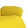 Sillón reclinable con reposapiés tela amarillo claro en Sillones | Comprar online en Foru.es