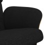 Sillón reclinable con reposapiés tela negro en Sillones | Comprar online en Foru.es