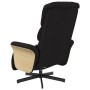 Sillón reclinable de masaje con reposapiés tela negra en Sillones | Comprar online en Foru.es