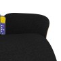 Sillón reclinable de masaje con reposapiés tela negra en Sillones | Comprar online en Foru.es