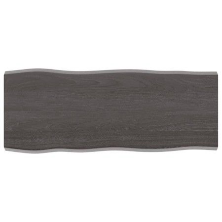 Tablero mesa madera tratada borde vivo marrón 100x40x(2-4) cm de vidaXL, Tableros para mesas - Ref: Foro24-364014, Precio: 43...