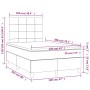 Cama box spring con colchón tela color crema 120x200 cm de vidaXL, Camas y somieres - Ref: Foro24-3142326, Precio: 418,91 €, ...
