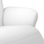 Sillón reclinable con reposapiés cuero sintético blanco en Sillones | Comprar online en Foru.es