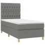 Box spring bed with dark gray fabric mattress 90x200 cm by vidaXL, Beds and slatted bases - Ref: Foro24-3142546, Price: 365,6...