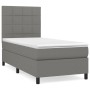 Cama box spring con colchón tela gris oscuro 100x200 cm de vidaXL, Camas y somieres - Ref: Foro24-3141754, Precio: 359,49 €, ...